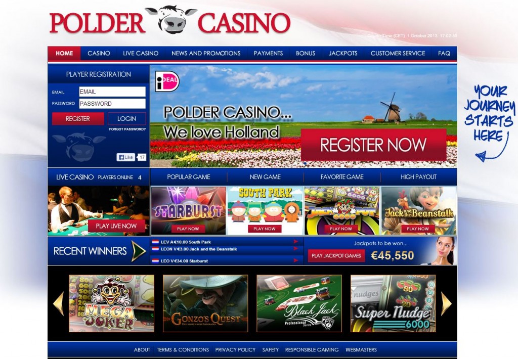 Polder casino screenshot Polder casino screenshot